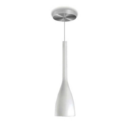 Luminária de Vidro Tulipa Branca E-27