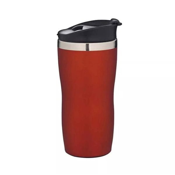 Copo-Aço-Inox-Térmico-Emborrachado-450ml-Vermelho-Mor