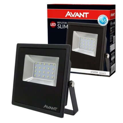 Refletor Led 30w Avant Slim30 Ip65 Branco Frio 6500k Bivolt
