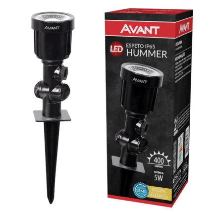 Espeto Led Jardim 5w Prova D'água 3000k Branco Quente