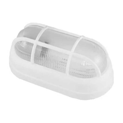 Luminária Arandela Tartaruga Externa Branca Com Grade OLP