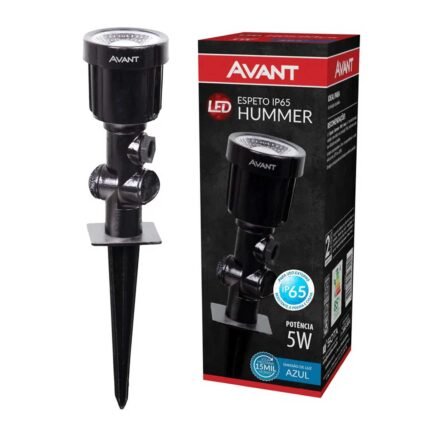 Espeto Jardim Led 5w Prova D'água Azul Hummer Avant
