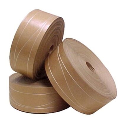 KIT 3 Rolo Fita Gomada 70mm Com Reforço Empacotamento 3,80kg