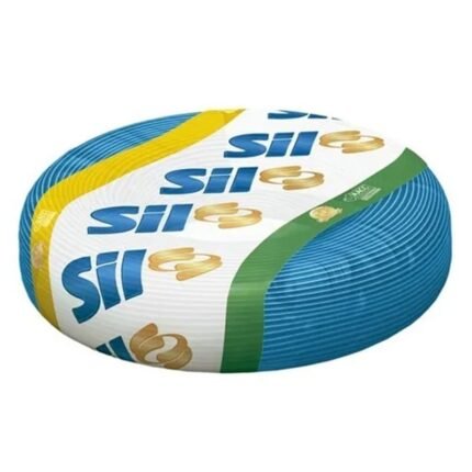 Rolo Com 50m Fio Cabo Flexível 4mm 750v Elétrico Azul Sil