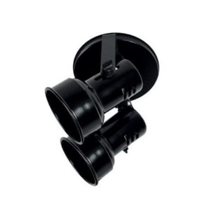 Kit 3 Suporte 2 Lâmpada Spot Caneca Direcionável E-27 Preto