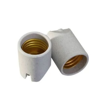Kit 5 Soquete de Porcelana Bocal Liso Receptáculo E-27