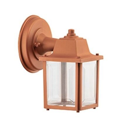 Arandela Externa Parede Luminária Vintage Cobre Quadrada