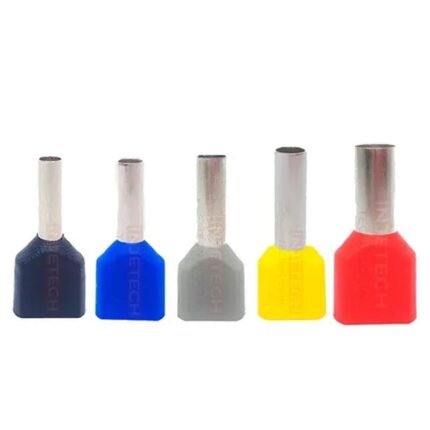 Terminais Ilhos Tubular Duplo 1,5 2,5 4 6 10mm - 450 Peças