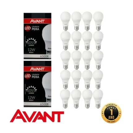 Kit 20 Lâmpada Led 12w E27 127v 220v 6500k Inmetro Avant