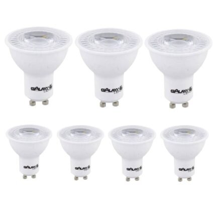 Kit 7 Lâmpada Led Dicroica Bivolt Mr16 6,5w 2700k Galaxy