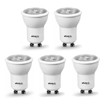Kit 5 Lâmpada Mini Dicróica Led Mr11 4w 3000k Dimerizável