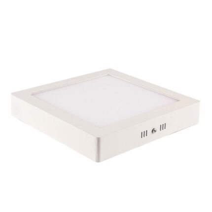 Kit 3 Painel Plafon Led 18w Sobrepor Quadrado Branco Quente