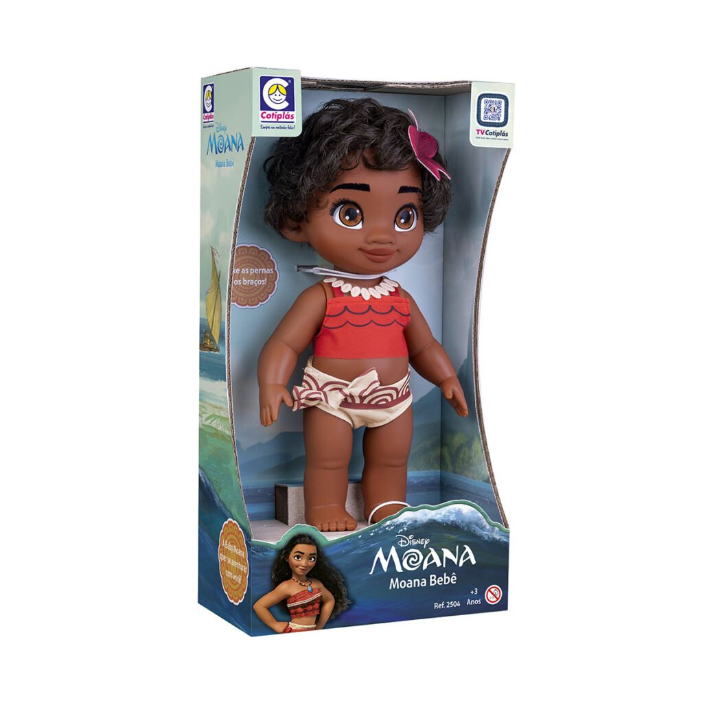 Boneca Moana Bebê Princesa Disney 36cm - Cotiplas » DanielEletro.com