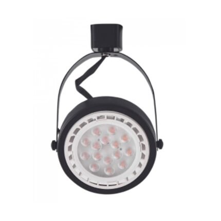 Kit 5 Spot Trilho Eletrificado Ar111 Merah Preto - Nordecor