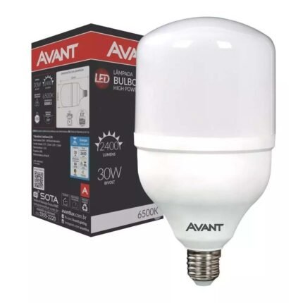KIT 6 Lâmpada Led 30W Bulbo Alta Potência Bivolt Avant