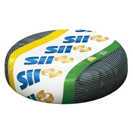 Fio Cabo Flexível 6mm 750v Elétrico Rolo Com 1m Preto Sil