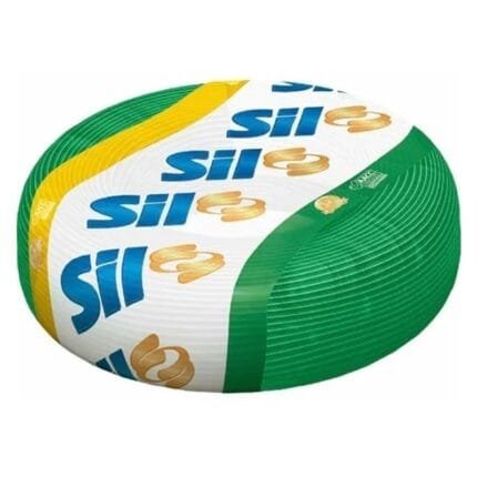 50 Metros Fio Cabo Flexível 10mm 750v FlexSil Rolo Verde Sil