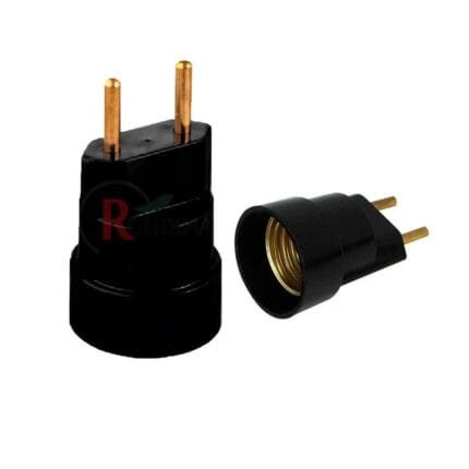 10 Adaptadores Soquete Bocal Base Tomada Plug E27 Preto