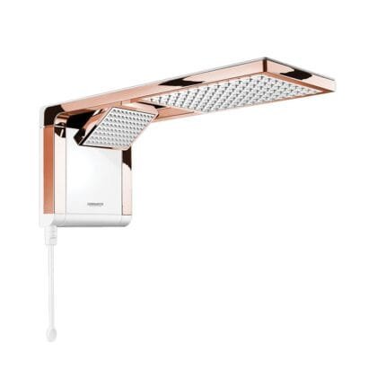 Chuveiro Acqua Duo Rose Gold Branco 220v 7800w Lorenzetti