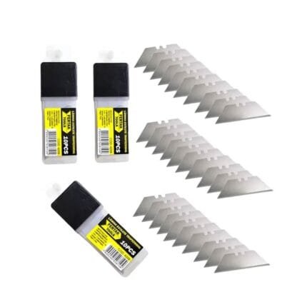 Kit 30 Lâminas Trapezoidal Refil Estiletes Profissional