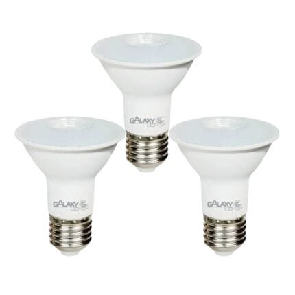 Kit 3 Lâmpada Led Par 20 7w Ip42 6500k E27 Spot Bivolt