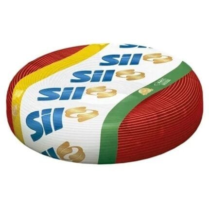 Cabo Flexível Elétrico Fio 16mm Vermelho Rolo 50 Metros Sil