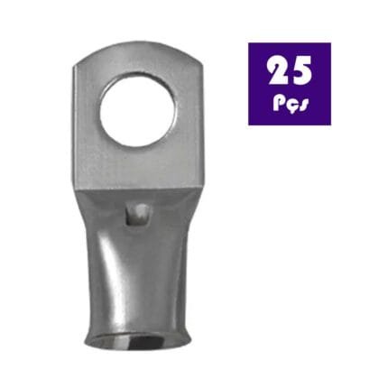 Terminal Olhal Compressão Para Fio 35mm M8 C/25 Peças