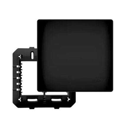 Placa Cega Espelho 4x4 C/Suporte Black Preto Fosco Fame