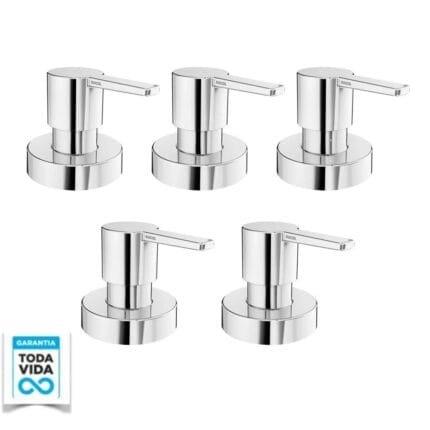 Kit 5 Acabamento Docol Gali P/ Registro Fabrimar 1/2 E 3/4