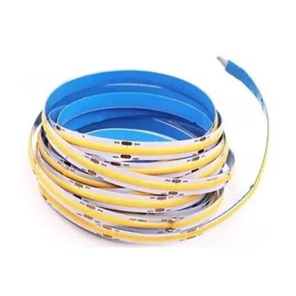 Fita De Led 12v Cob 70w 3000k IP20 Branco Quente 5 Metros