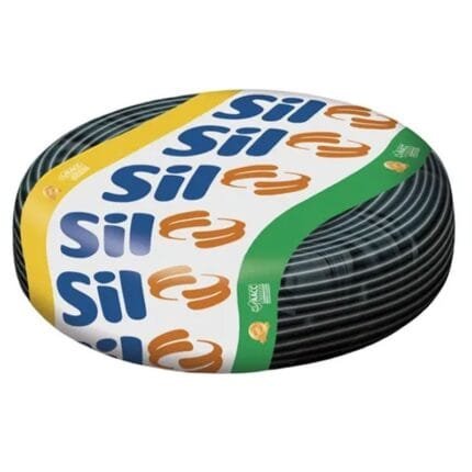 Fio Cabo Flexível PP 2x4,00mm Silflex Rolo Preto 50 Metros