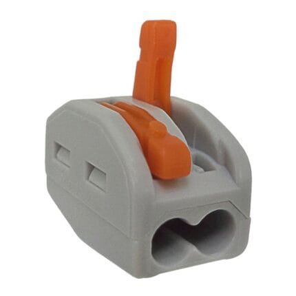 10 Conector Wag Emenda 2 Fios Automático 4mm² 32a Compacto