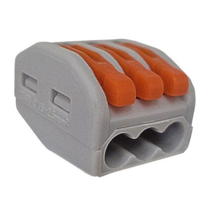 Conector Wag Emenda 3 Fios Automático 4mm² 32a Compacto