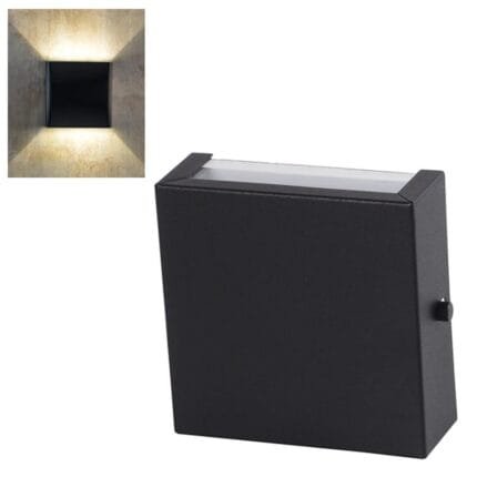 Arandela Slim Interna Externa Alumínio 2 Focos Moderna Pt