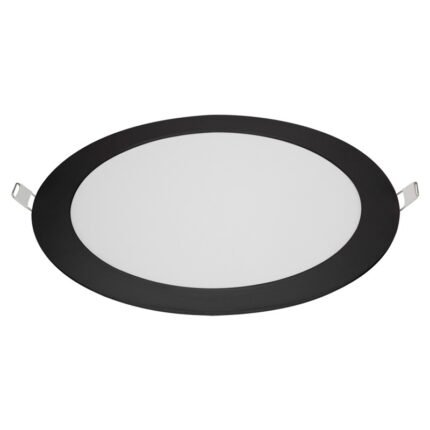 Plafon Led Embutir Redondo 24w Luz Neutra 30x30 Preto