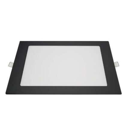 Plafon Led Embutir Quadrado 18w Luz Neutra 22x22 Preto