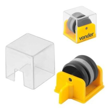 Afiador De Facas Com Base Tampa Protetora Resistente Vonder