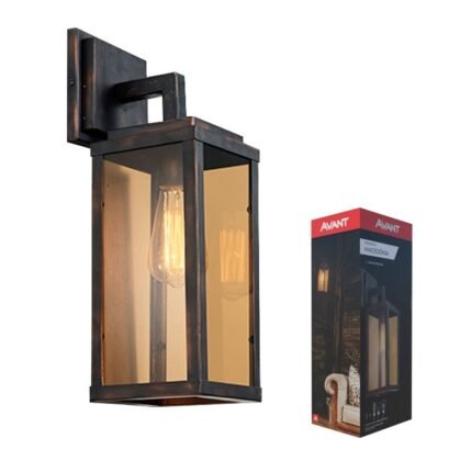 Arandela Macedônia Ouro Velho Interna Externa Aço Avant