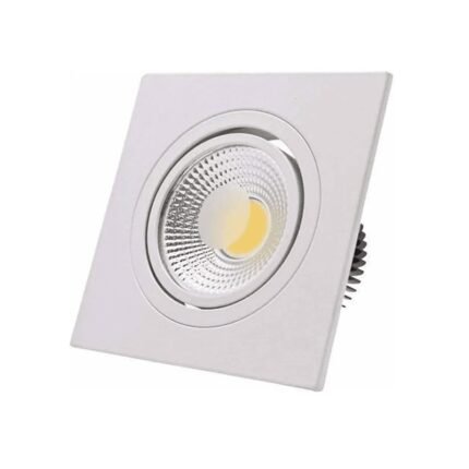 KIT 5 Spot Led Cob Embutir Quadrado 7w Avant 4000k Supimpa