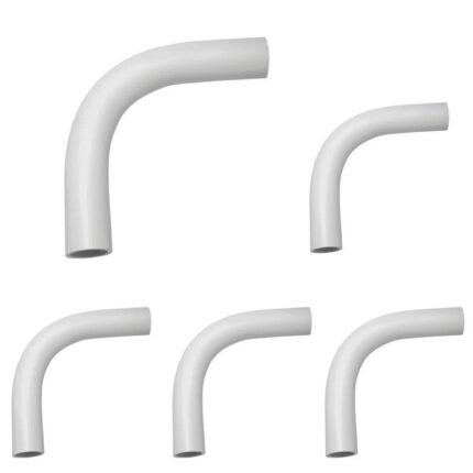 KIT 5 Curva 90° Em Pvc Condulete Eletroduto 1/2 Ponta Lisa