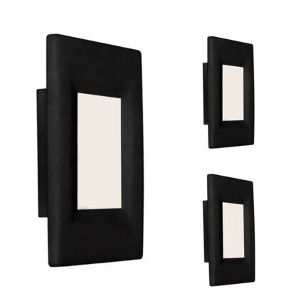 KIT 3 Balizador Led Embutir Elegance 4x2 Luz Branca Avant