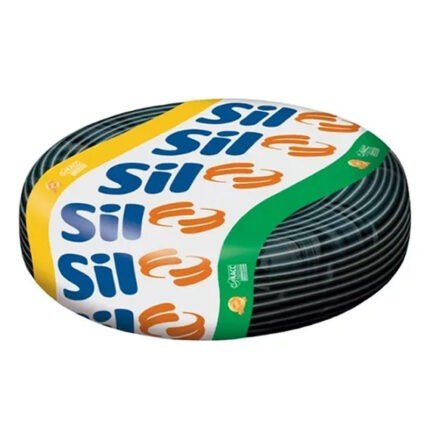 Fio Cabo Sólido 750v 10mm Preto Rolo 30 Metros Sil